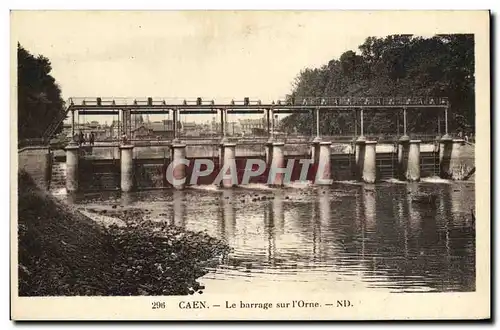 Cartes postales Caen Le barrage sur L Orne