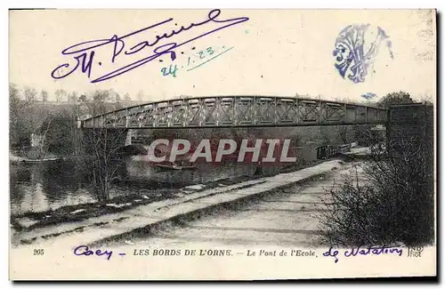 Ansichtskarte AK Caen Les Bords De L Orne Le pont de l ecole