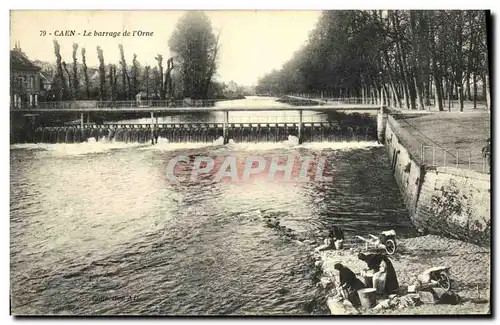 Cartes postales Caen Le Barrage de L Orne Lavandieres