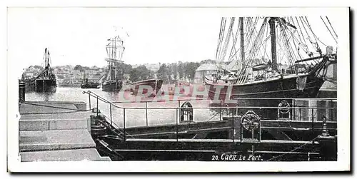 Cartes postales Caen Le port Bateau