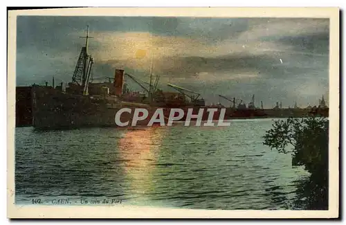 Cartes postales Caen Un coin du port Bateaux