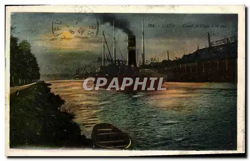 Cartes postales Caen Canal de Caen a la mer Bateaux