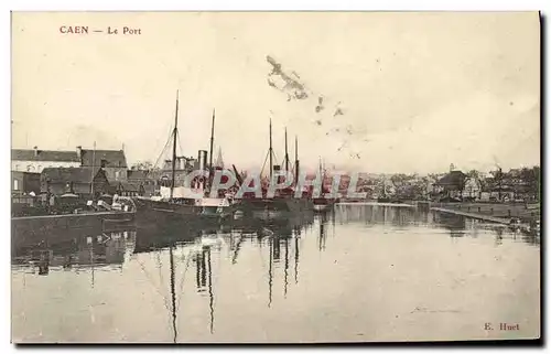 Cartes postales Caen Le Port Bateaux