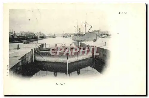 Cartes postales Caen Le Port Bateau