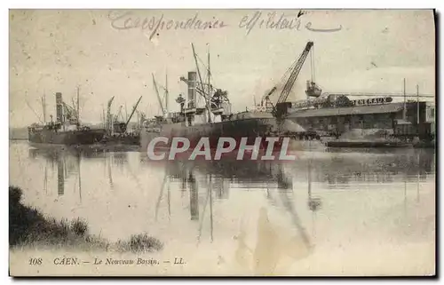 Cartes postales Caen Le Nouveau Bassin Bateaux