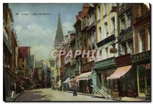 Cartes postales Caen Rue St Pierre