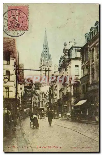 Cartes postales Caen La rue St Pierre