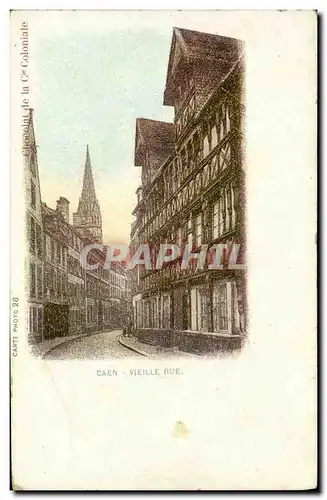 Ansichtskarte AK Caen Vieille Rue