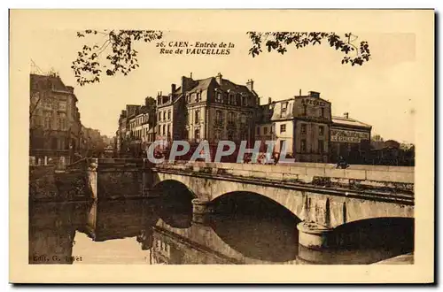 Cartes postales Caen Entree de la Rue de Vaucelles