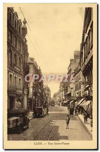 Cartes postales Caen Rue Saint Pierre automobiles