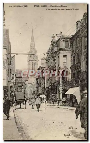 Cartes postales Caen La Rue Saint Pierre