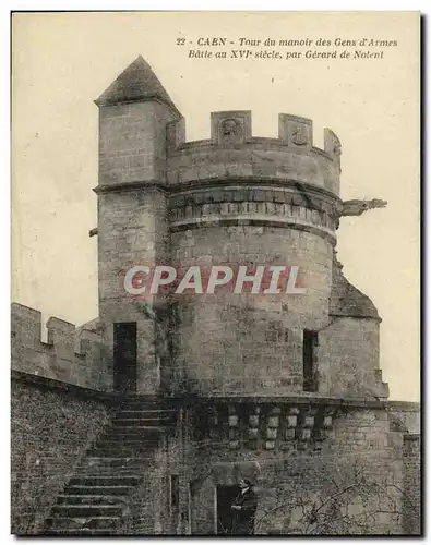 Ansichtskarte AK Caen La Tour du Manoir des Gens d Armes Gerard de Nolent