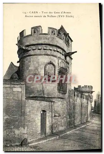 Ansichtskarte AK Caen La Tour des Gens d Armes Ancien Manoir de Nobleur