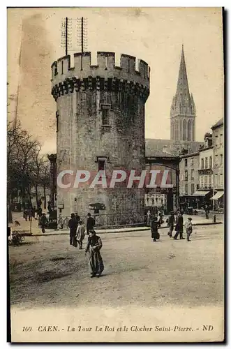 Cartes postales Caen La Tour Le Roi et le Clocher Saint Pierre