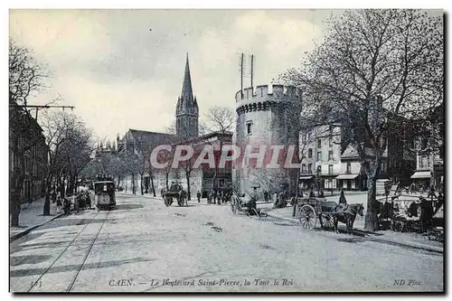 Ansichtskarte AK Caen Le Boulevard Saint Pierre la Tour le Roi