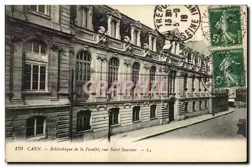 Ansichtskarte AK Caen Bibliotheque de la Faculte rue Saint Sauveur