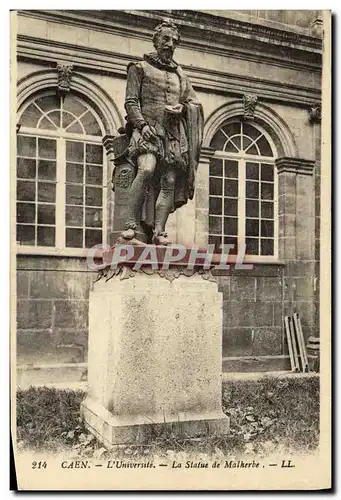 Cartes postales Caen L Universite La Statue de Malherbe