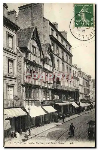 Ansichtskarte AK Caen Vieilles Maisons Rue Saint Pierre