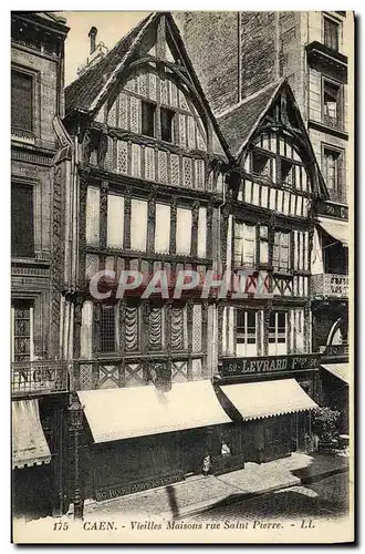 Cartes postales Caen Vieilles Maisons Rue Saint Pierre Levrard