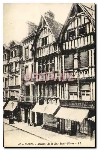 Cartes postales Caen Vieilles Maisons Rue Saint Pierre Levrard