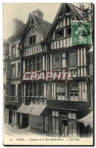 Cartes postales Caen Vieilles Maisons Rue Saint Pierre Levrard