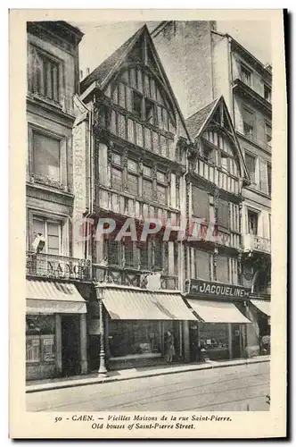 Cartes postales Caen Vieilles Maisons De La Rue Saint Pierre Jacqueline
