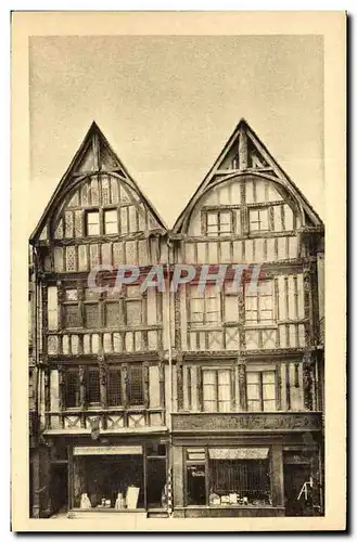 Cartes postales Caen Vieilles Maisons en Bois Rue Saint Pierre