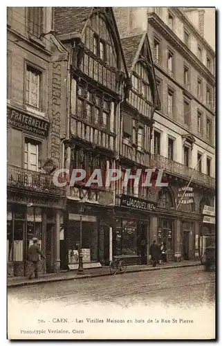 Cartes postales Caen Les Vieille Maison en bois de la Rue St Pierre Jacqueline