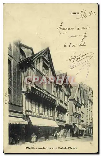 Cartes postales Caen Vieilles Maison Rue St Pierre Ozanne