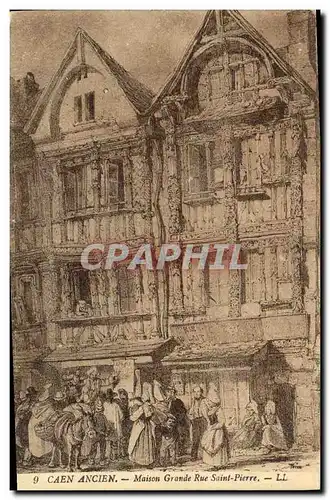 Cartes postales Caen Ancien Maison Grande Rue Saint Pierre