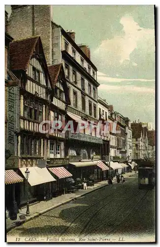 Cartes postales Caen Vieilles Maisons Rue Saint Pierre Levrard