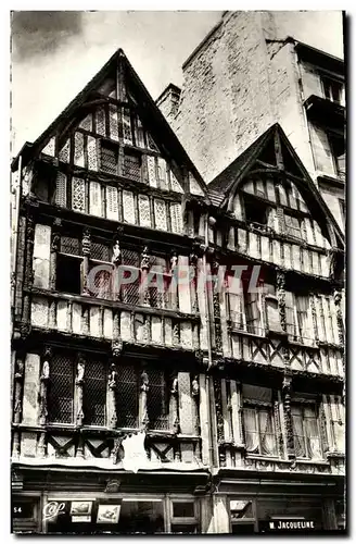 Moderne Karte Caen Vieilles Maisons Rue Saint Pierre Jacqueline