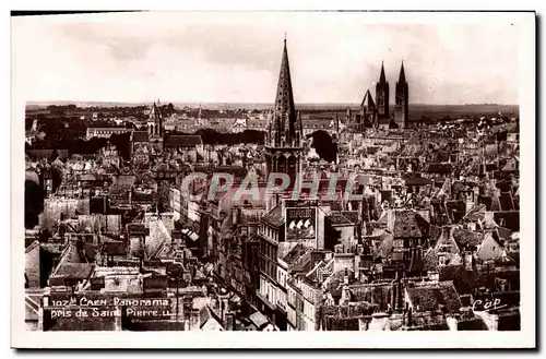 Moderne Karte Caen Panorama Pris de Saint Pierre