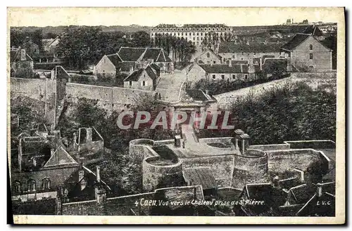 Ansichtskarte AK Caen Vue vers le Chateau Prise de St Pierre