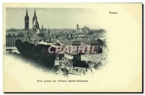 Cartes postales Caen Vue Prise du Vieux Saint Etienne