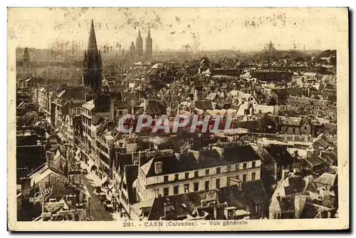 Cartes postales Caen Vue Generale Prise de Saint Pierre