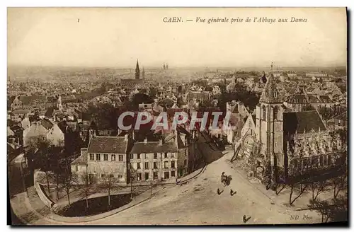 Ansichtskarte AK Caen Vue Generale prise de l Abbaye aux Dames