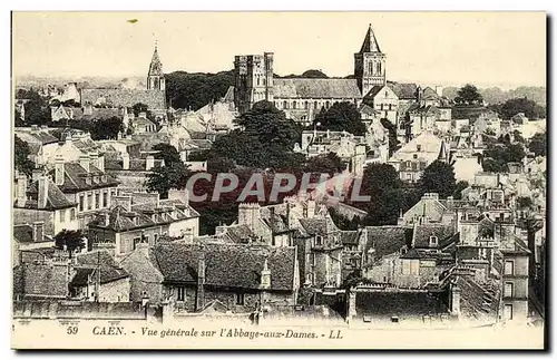 Ansichtskarte AK Caen Vue Generale sur l Abbaye aux Dames