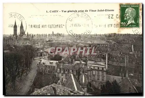 Ansichtskarte AK Caen Vue Generale Prise du Vieux Saint Etienne