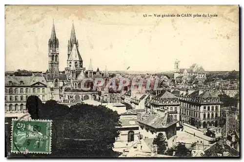 Cartes postales Caen Vue Generale Prise du Lycee