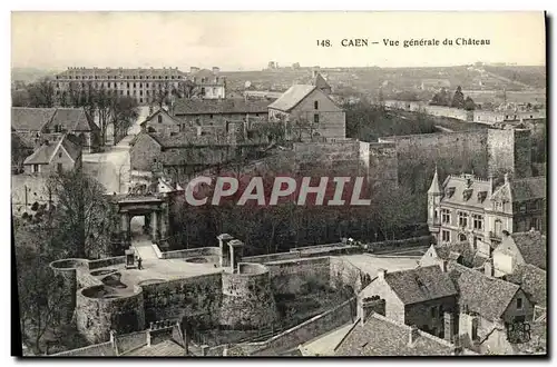 Cartes postales Caen Vue Generale du Chateau