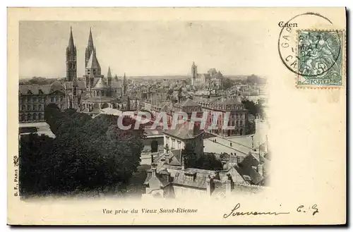 Cartes postales Caen Vue Prise du Vieux Saint Etienne