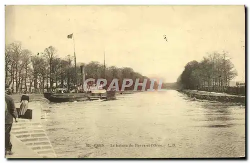 Cartes postales Caen Le Bateau du Havre et l Orne