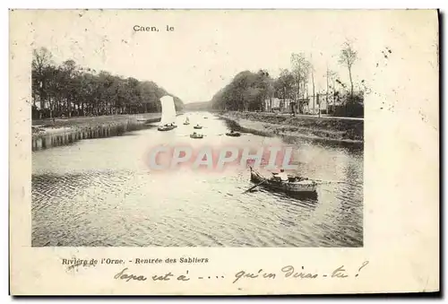 Cartes postales Caen Riviere de l Orne Rentree des Sabliers