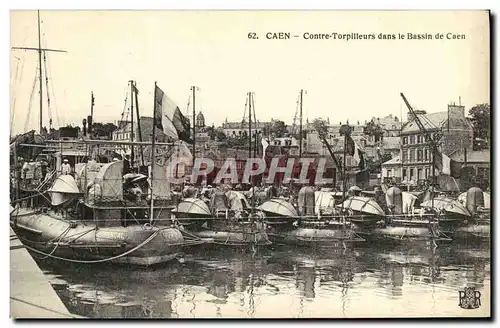 Ansichtskarte AK Caen Contre Torpilleurs dans le Bassin de Caen