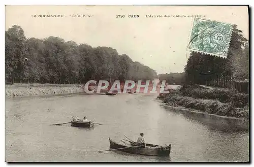 Ansichtskarte AK Caen L Arrivee des Sabliers sur L Orne