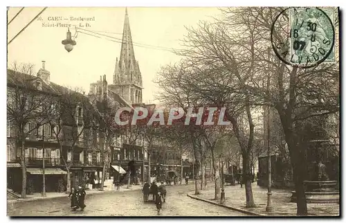 Cartes postales Caen Le Boulevard Saint Pierre