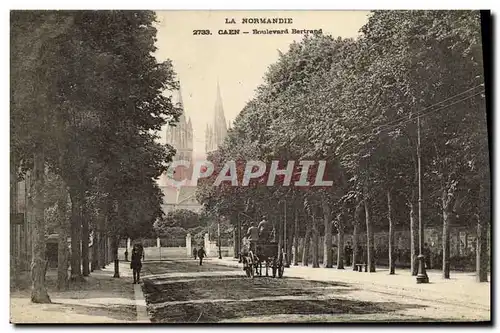 Ansichtskarte AK Caen Le Boulevard Bertrand