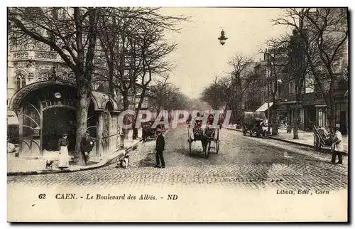 Cartes postales Caen Le Boulevard des Allies