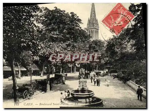 Cartes postales Caen Le Boulevard Saint Pierre